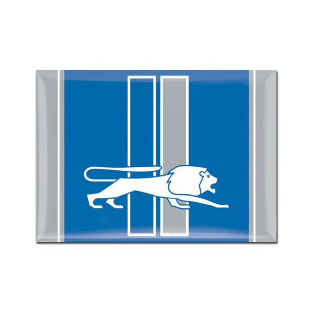 Imán de metal con el logotipo clásico de los Detroit Lions, 2,5" x 3,5"