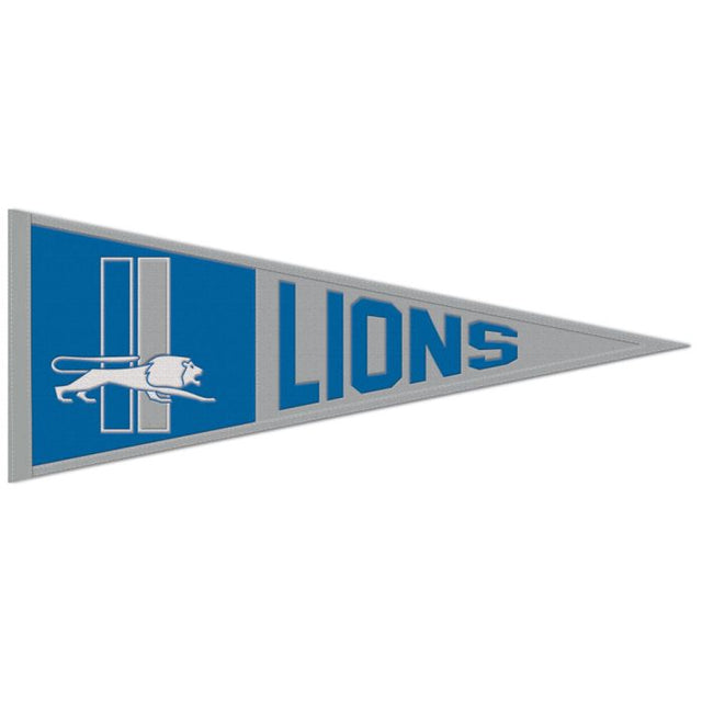Banderín clásico de lana de los Detroit Lions de 13" x 32"