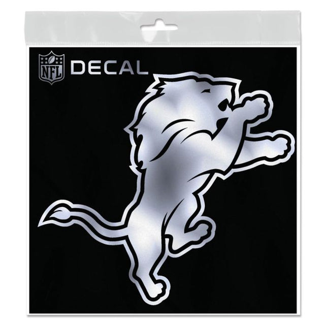 Detroit Lions Decal Metallic 6" x 6"