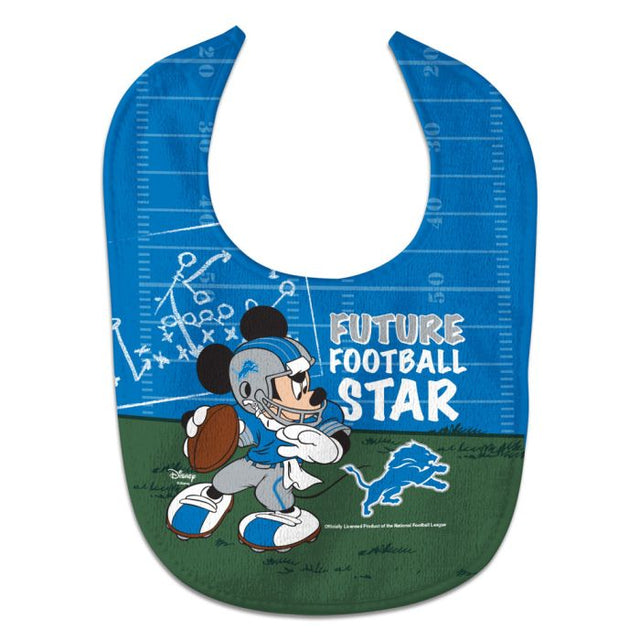 Detroit Lions / Disney Mickey Mouse All Pro Baby Bib