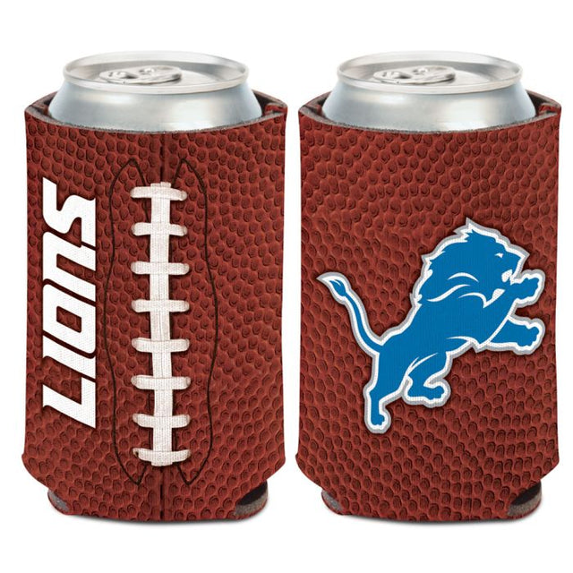 Enfriador de lata de fútbol de Detroit Lions de 12 oz.