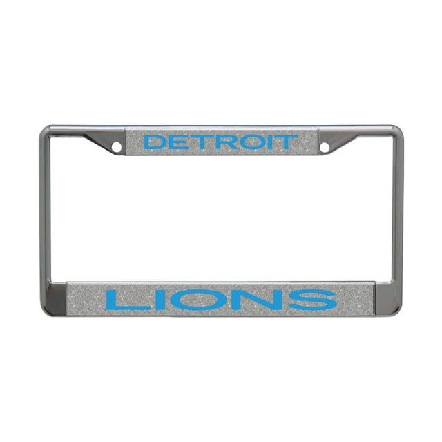 Detroit Lions GLITTER BACKGROUND Lic Plt Frame S/L Printed