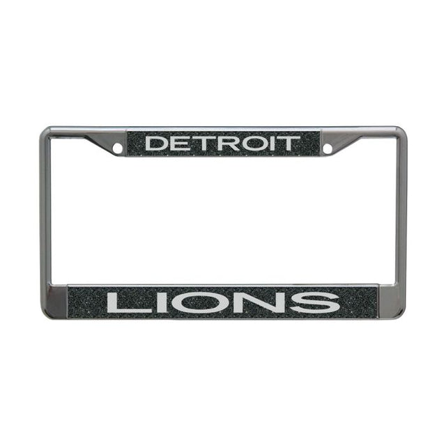Detroit Lions GLITTER BACKGROUND Lic Plt Frame S/L Printed