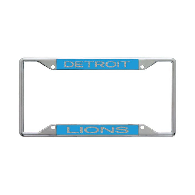 Detroit Lions GLITTER LETTERS Lic Plt Frame S/S Printed
