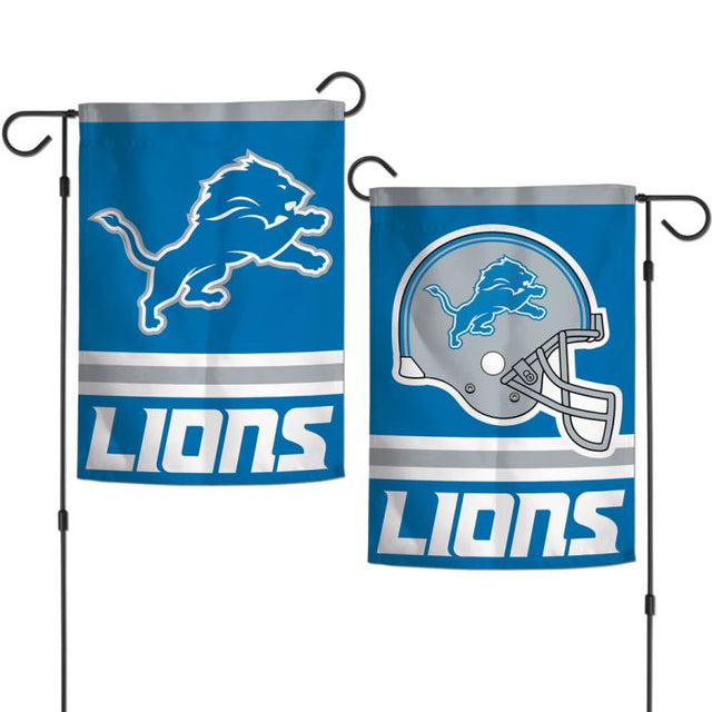 Banderas de jardín de los Detroit Lions, de 2 lados, 12,5" x 18"