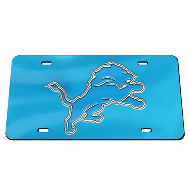 Placa de matrícula acrílica especial con el logotipo de los Detroit Lions