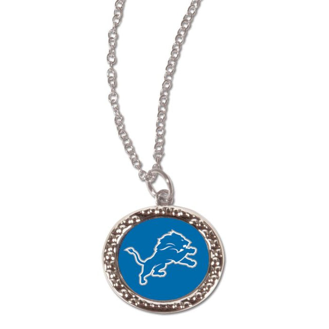 Collar de los Detroit Lions con tarjeta de joyería con dije