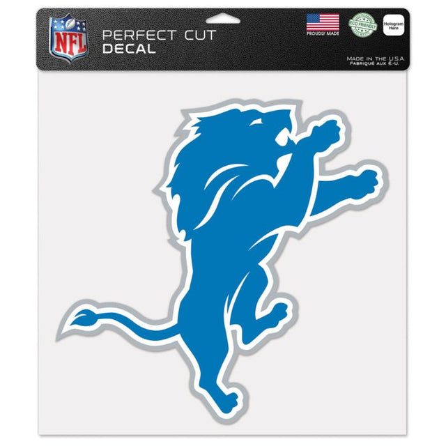 Calcomanía de color de corte perfecto de los Detroit Lions de 12" x 12"