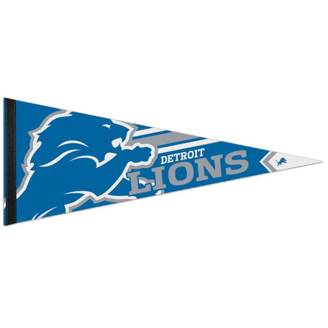 Banderín premium de los Detroit Lions de 12" x 30"