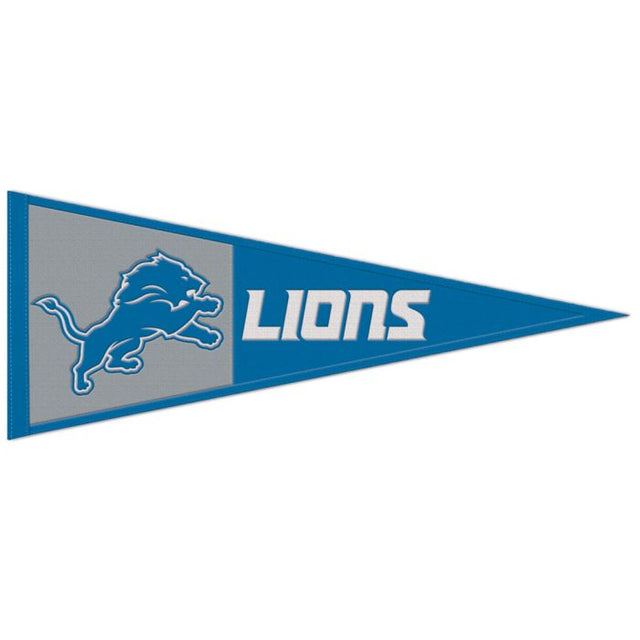 Banderín de lana de los Detroit Lions Primary, 13" x 32"