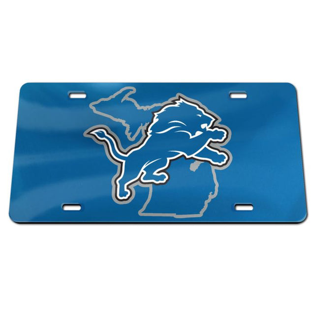 Matrícula especial de acrílico de los Detroit Lions STATE