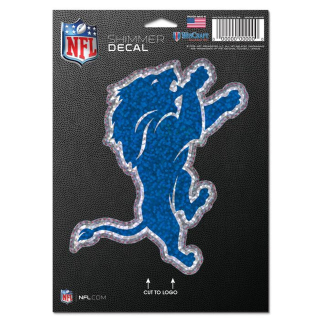 Calcomanías brillantes de los Detroit Lions de 5" x 7"