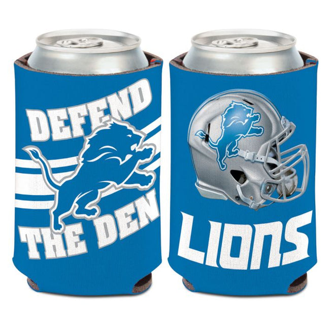 Enfriador de lata con eslogan de los Detroit Lions, 12 oz.