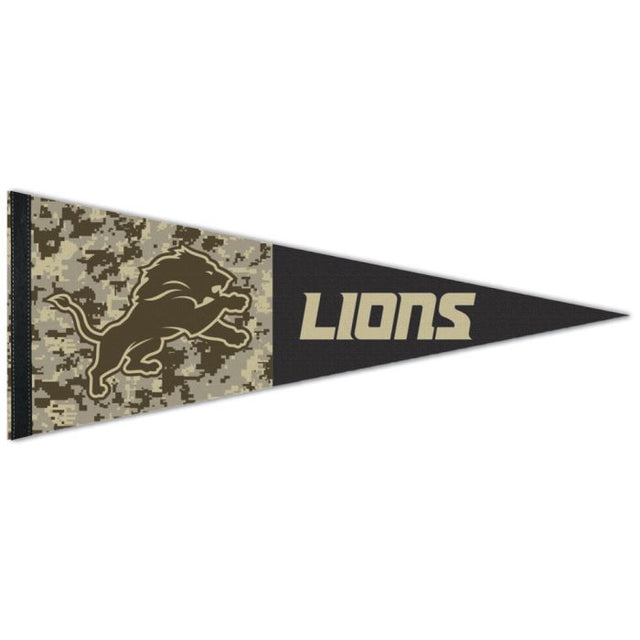 Banderín premium estándar de los Detroit Lions de 12" x 30"