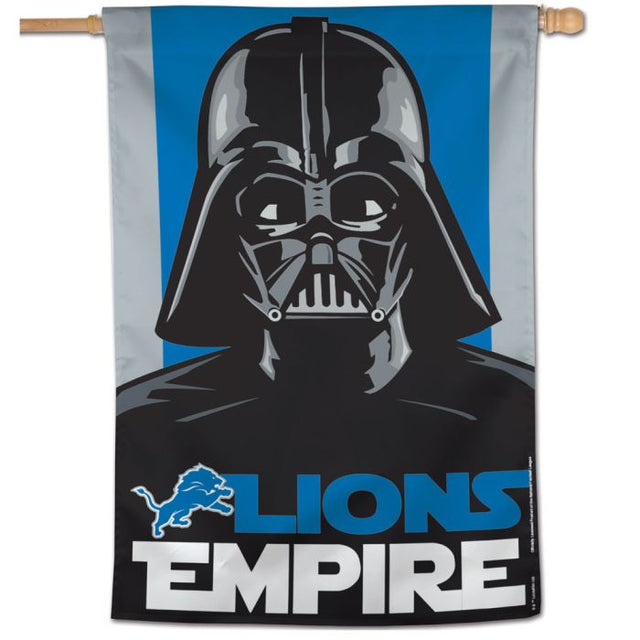 Bandera vertical de los Detroit Lions / Star Wars Vader de 28" x 40"