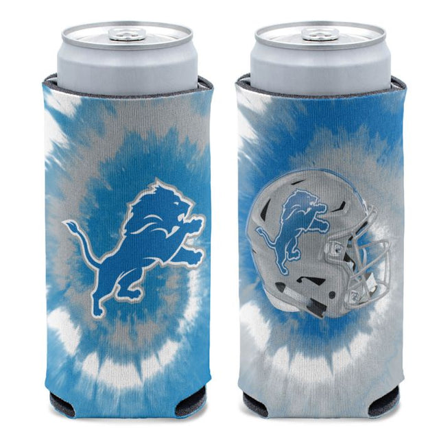 Enfriador de latas delgado de 12 oz con teñido anudado de los Detroit Lions