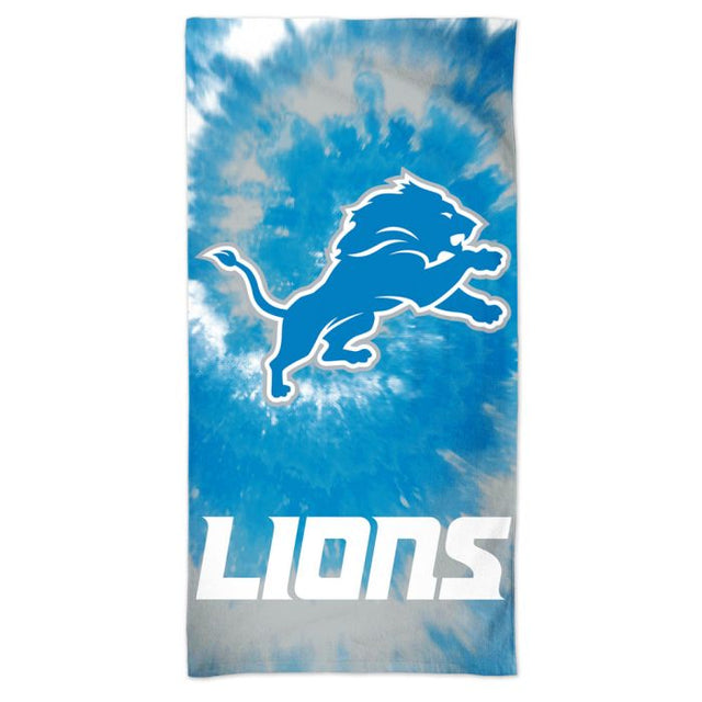 Detroit Lions Tie Dye Spectra Beach Towel 30" x 60"