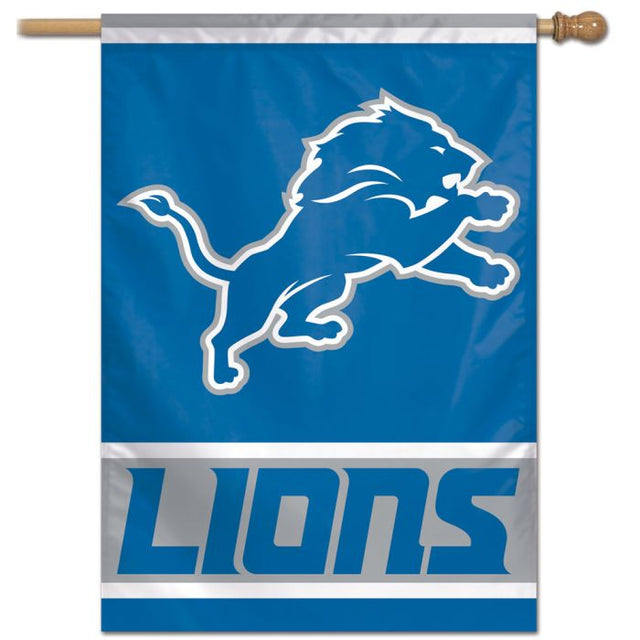 Bandera vertical de los Detroit Lions de 28" x 40"