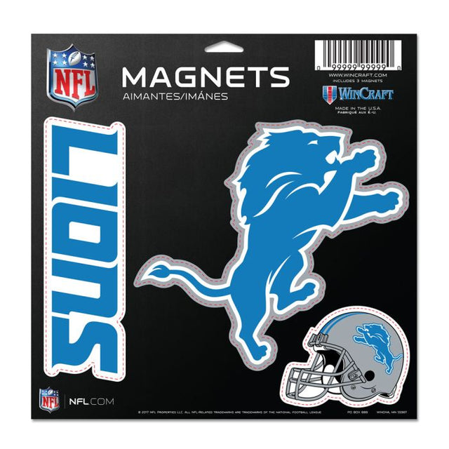 Imán de vinilo de los Detroit Lions de 11" x 11"