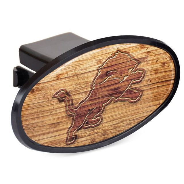 Receptor de enganche ovalado de 2" de madera de los Detroit Lions