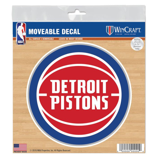 Detroit Pistons All Surface Decal 6" x 6"