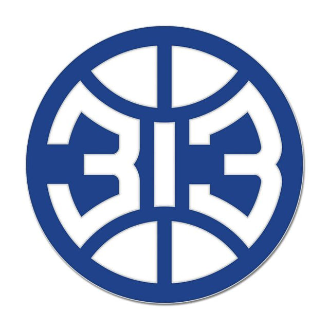 Tarjeta de joyería con pin esmaltado de colección de los Detroit Pistons