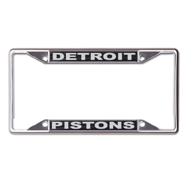Marco de licencia de Detroit Pistons, de acero inoxidable, estampado