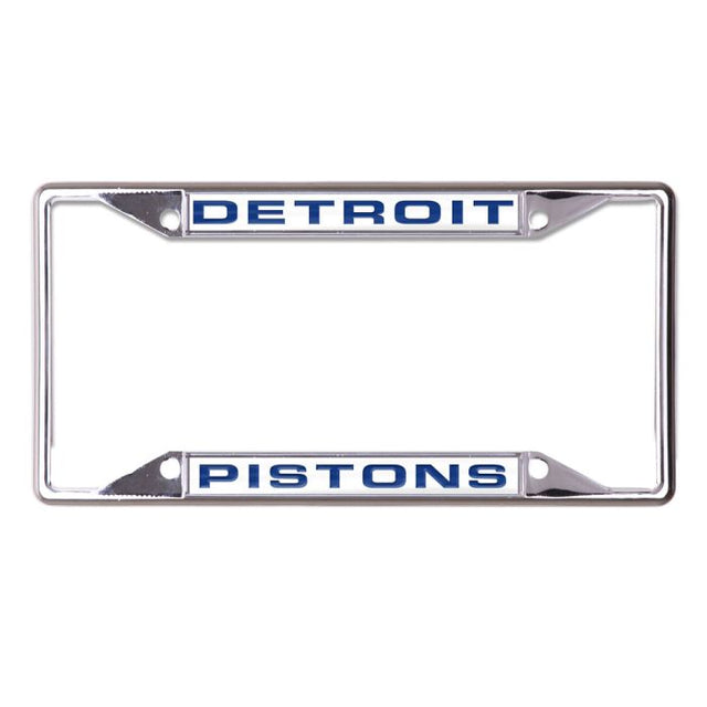 Marco de licencia de Detroit Pistons, de acero inoxidable, estampado