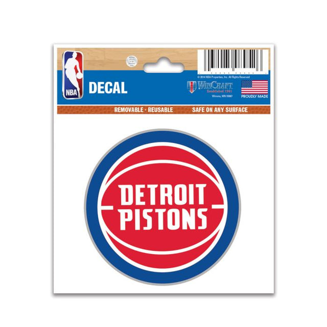 Calcomanía multiusos de los Detroit Pistons de 3" x 4"