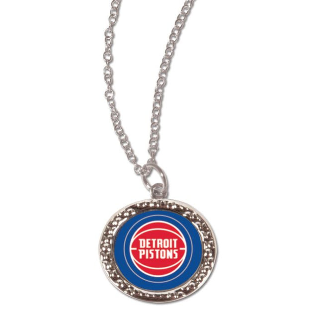 Collar de los Detroit Pistons con tarjeta de joyería con dije