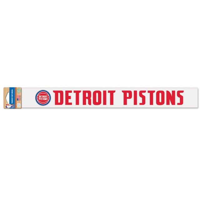 Calcomanías de los Detroit Pistons de corte perfecto de 2" x 17"