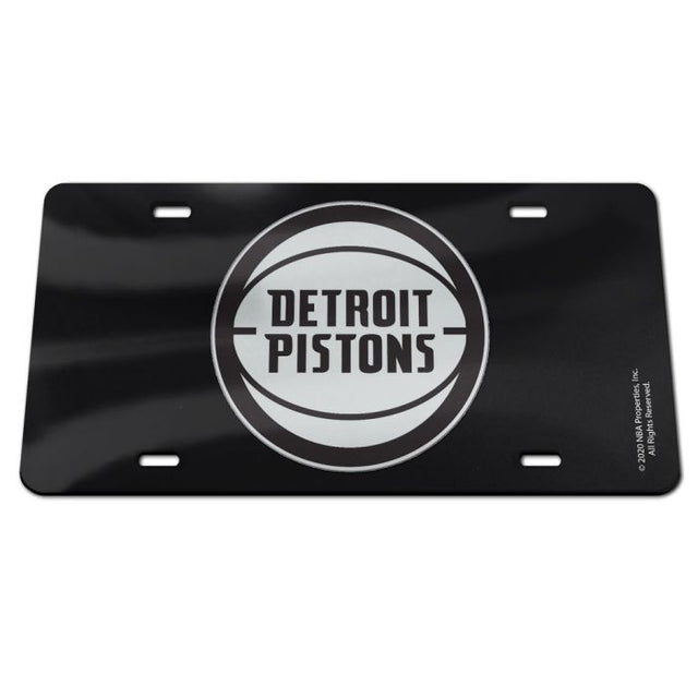 Matrícula acrílica especial de los Detroit Pistons