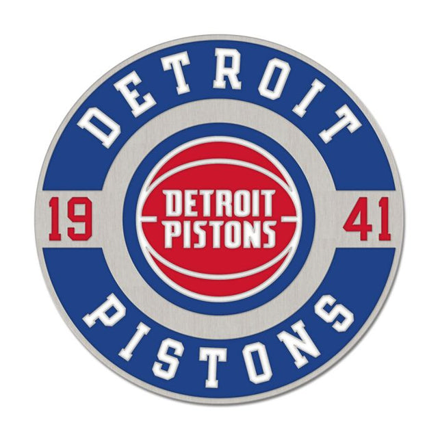 Tarjeta de joyería con pin esmaltado coleccionable de la ronda 1 de los Detroit Pistons
