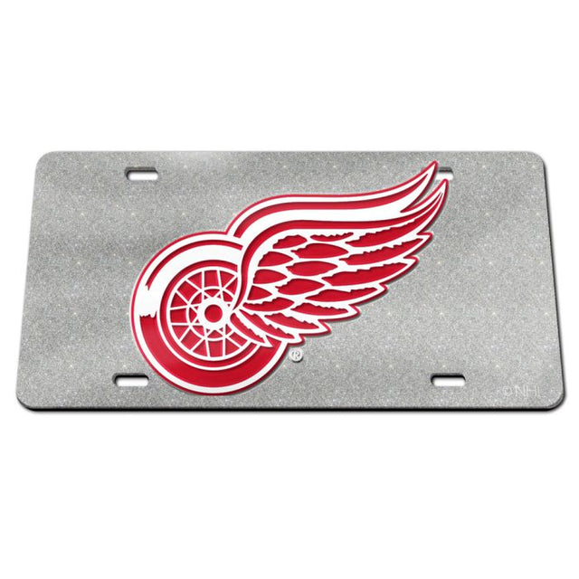 Matrícula acrílica especial con brillo de los Detroit Red Wings