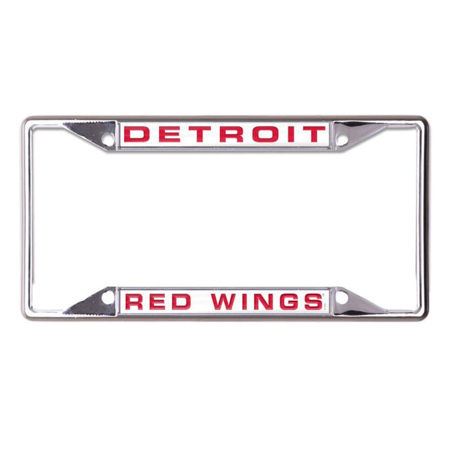 Marco de licencia de Detroit Red Wings Plt de acero inoxidable impreso