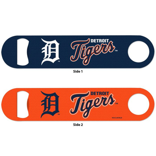 Abridor de botellas de metal de los Detroit Tigers de 2 lados