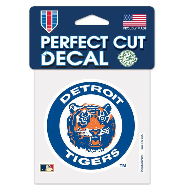 Detroit Tigers Perfect Cut Color Decal 4" x 4"