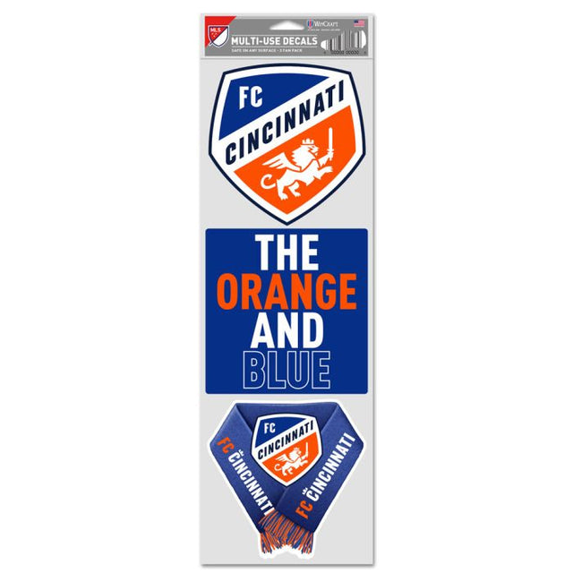Calcomanías para fanáticos del FC Cincinnati de 3,75" x 12"