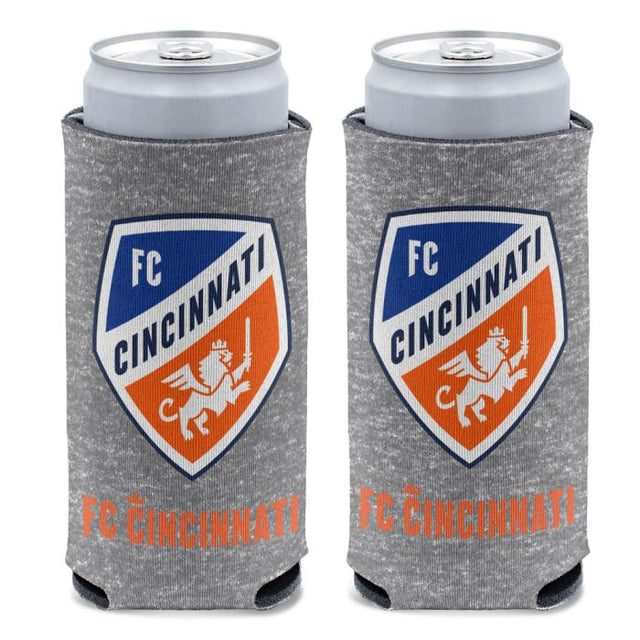 Enfriador de latas delgado de 12 oz con diseño jaspeado del FC Cincinnati