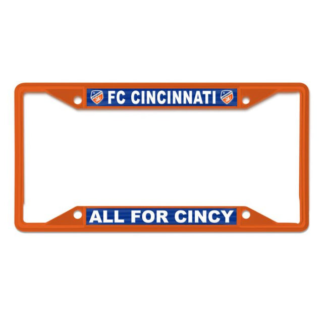 FC Cincinnati SLOGAN: ALL FOR CINCY Lic Plt Frame S/S