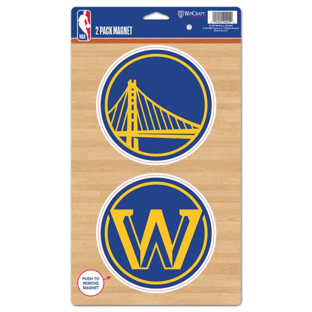 Golden State Warriors 2 Pack Magnets 5" x 9"