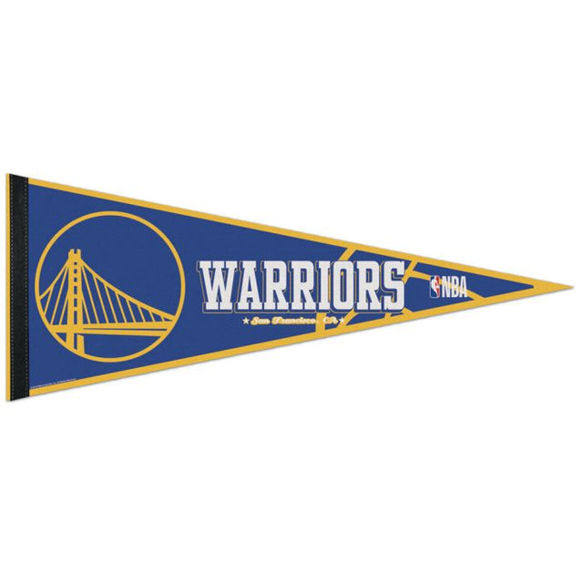 Banderín clásico de los Golden State Warriors, en cartulina de 12" x 30"