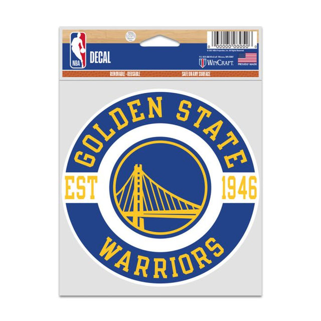 Golden State Warriors Fan Decals 3.75" x 5"