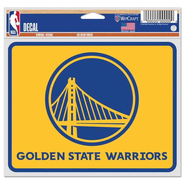 Golden State Warriors Fan Decals 5" x 6"
