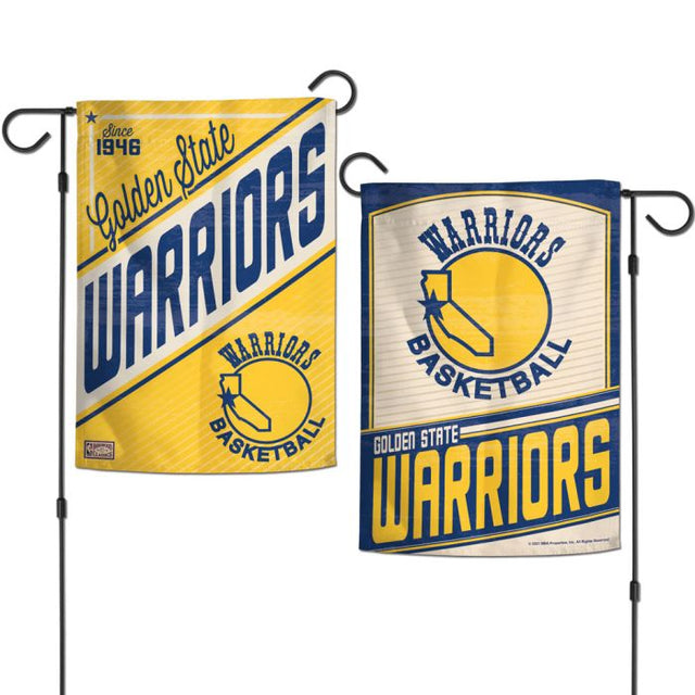 Golden State Warriors / Hardwoods Garden Flags 2 sided 12.5" x 18"