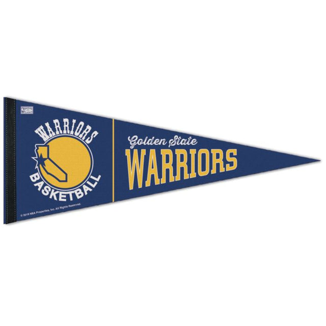 Banderín premium HARDWOOD CLASSIC de Golden State Warriors/Hardwoods de 12" x 30"