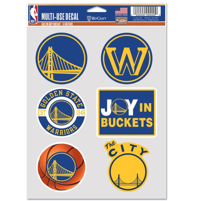 Golden State Warriors Multi Use 6 Fan Pack