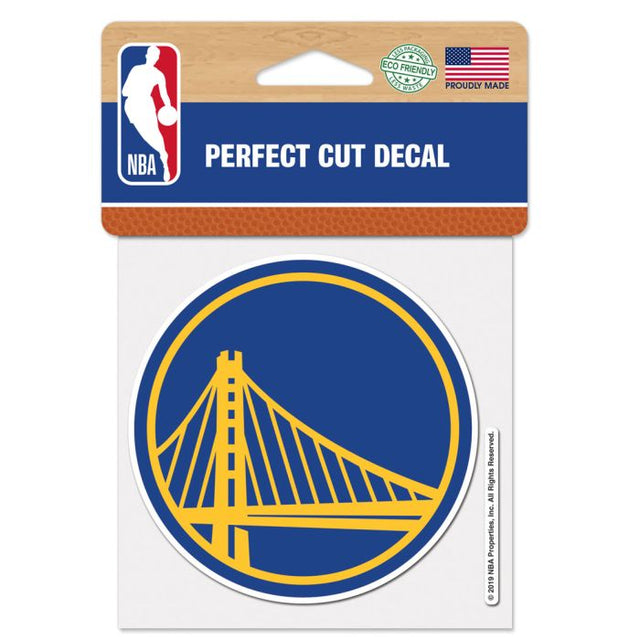 Golden State Warriors Perfect Cut Color Decal 4" x 4"