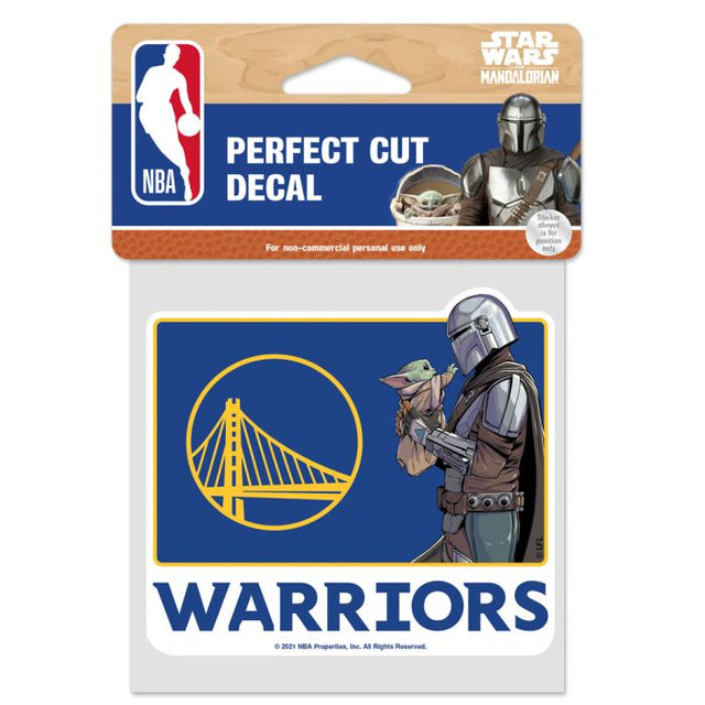 Golden State Warriors / Star Wars Perfect Cut Color Decal 4" x 4"