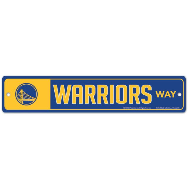 Golden State Warriors Street / Zone Sign 3.75" x 19"